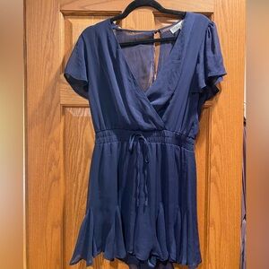 Row A tie front romper